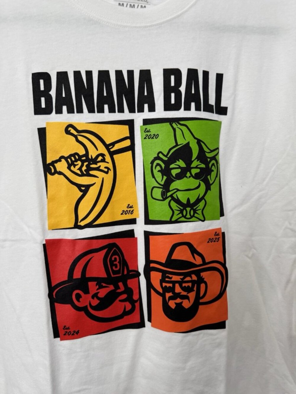 Savannah Bananas EvoShield Banana Ball Tee Men's Medium White NWT - Picture 3 of 8
